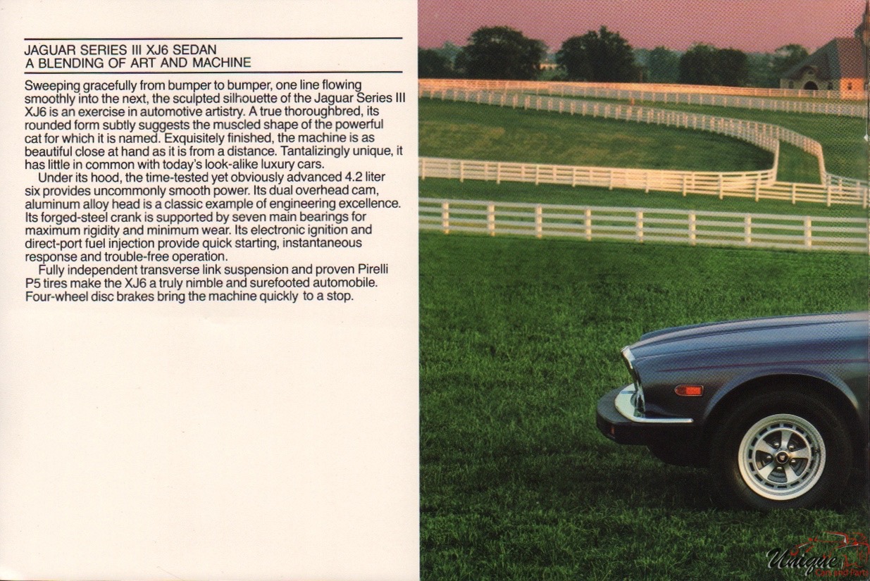 1985 Jaguar Model Lineup Brochure Page 7